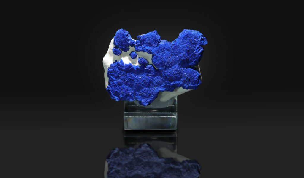 Azurite Crystals Thick Slice, Matrix – P&L Art and Crystals